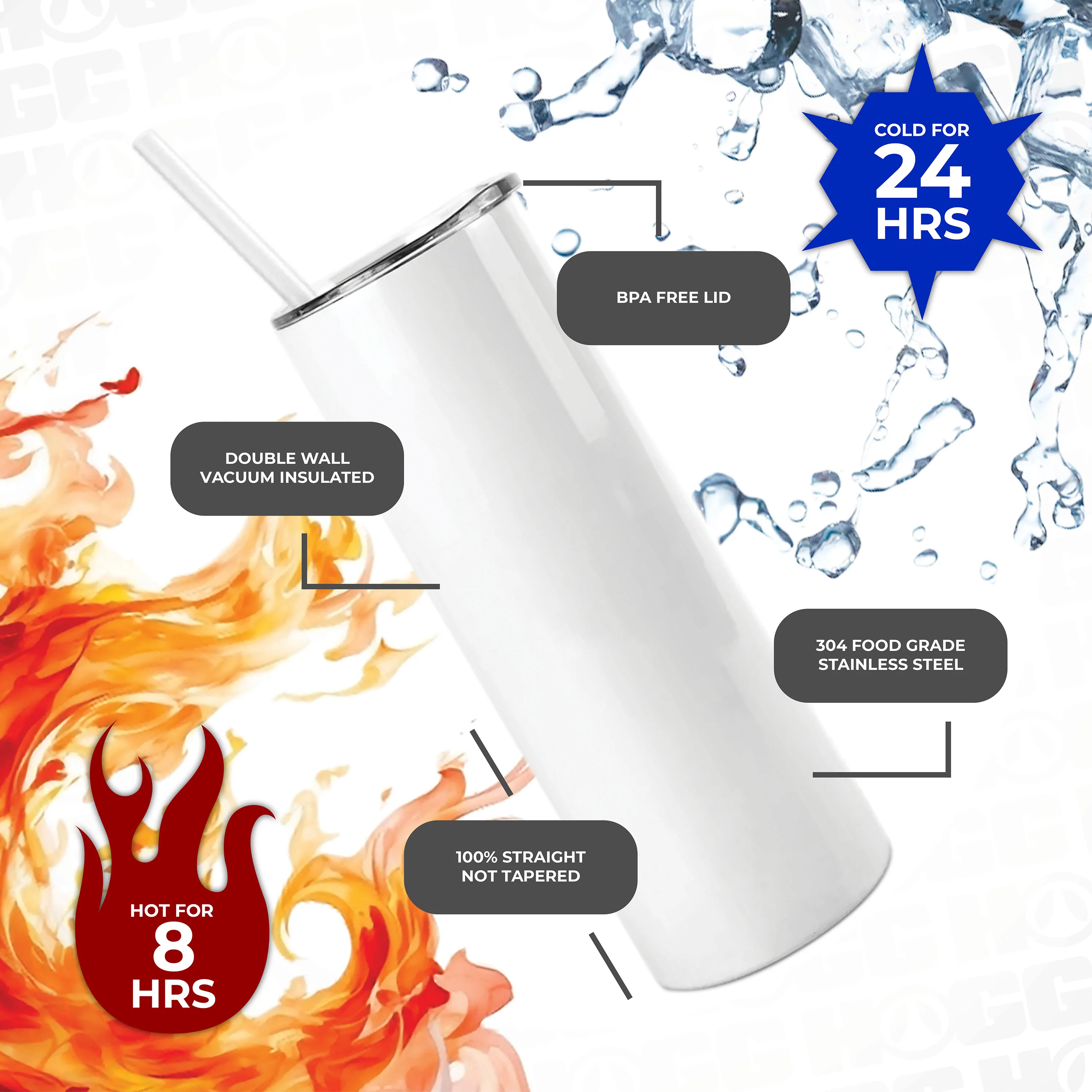 Straight Style Tumbler · 20oz